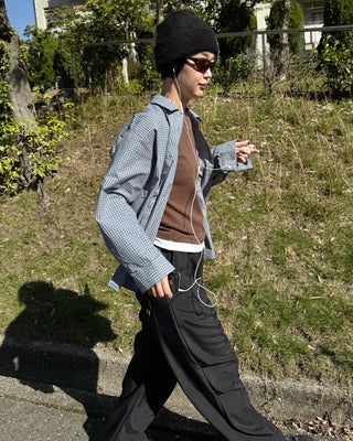 Cotton check shirt