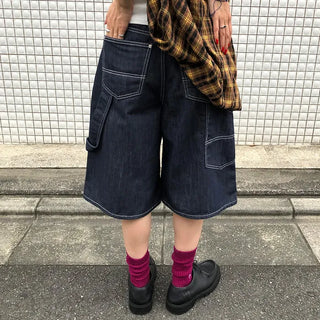 Bermuda denim pants