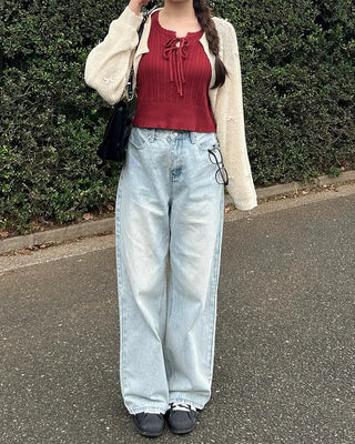 Ribbon Bolero Cardigan