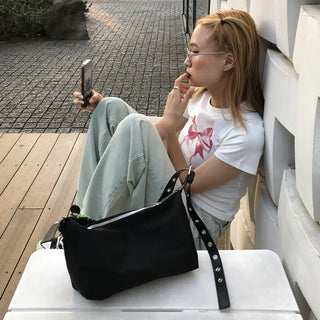 Eyelet Shoulder Bag