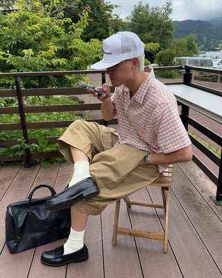 Pintuck Cotton Bermuda Shorts