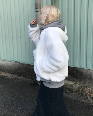 Reversible fur jacket