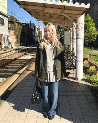 Parka Side Shirring Dress