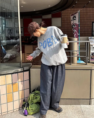 (Unisex) POBA Washing Sweatshirt