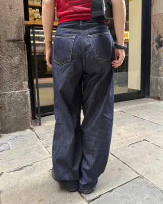 Wide selvedge denim pants