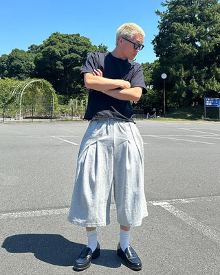 Sweat Bermuda shorts with belt loops