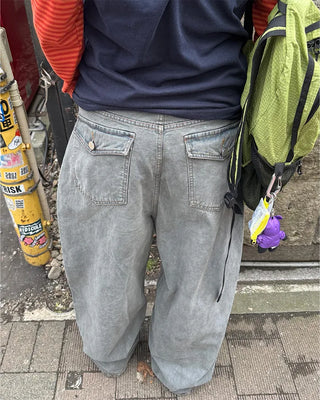(Unisex) Back Button Balloon Pants