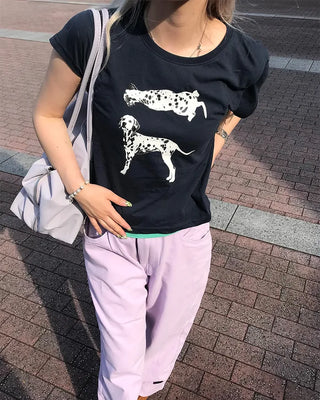 Dalmatian Half T-shirt