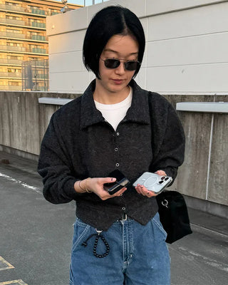 Balloon Fit Color Cardigan