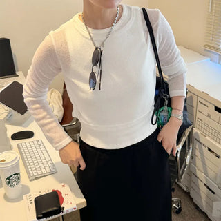 Round neck summer knit