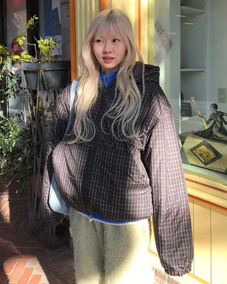 Drawstring Check Jumper