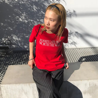 Lettering Point Short-Sleeve T-Shirt