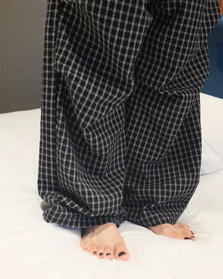 Checked Banding Pants