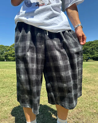 Checked Bermuda shorts