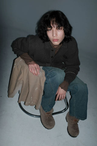 MASONPRINCE Collar Button Cardigan