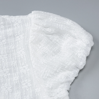 Ruched zip-up crewneck cap sleeve mini dress