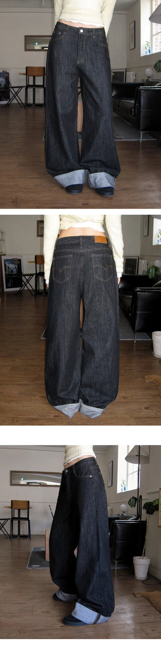 Paul You Raw Wide Roll-up Pants - 2 colors