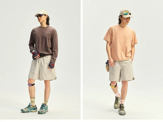 [Monterest] Quick-Dry Mesh Panel Sports Shorts