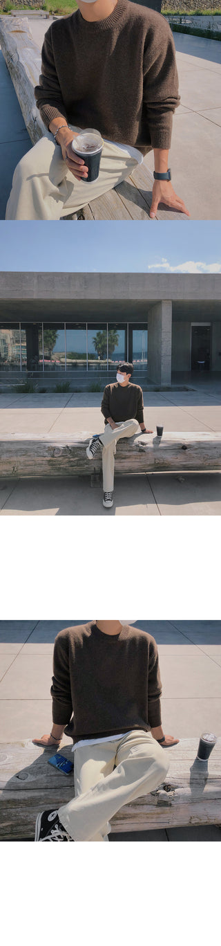 Must-Have Lambswool Round Knit