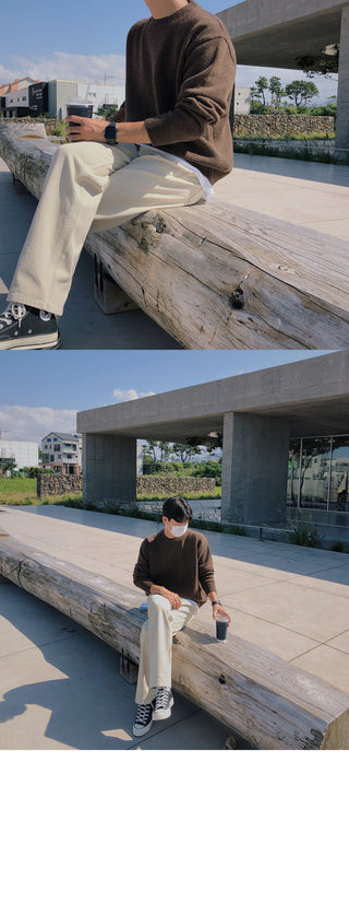 Must-Have Lambswool Round Knit