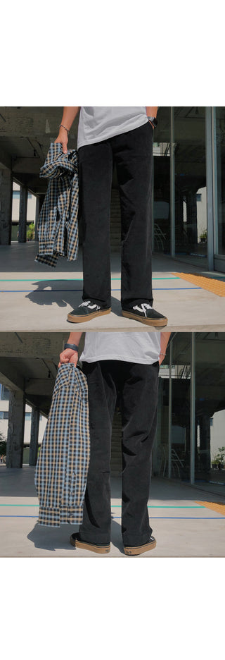 Wannabe Corduroy Wide Elastic Pants