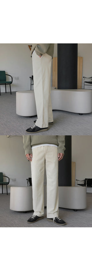 Wannabe Corduroy Wide Elastic Pants