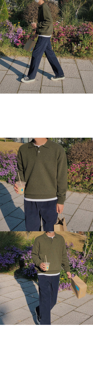 Natural Corduroy Elastic Waist Pants