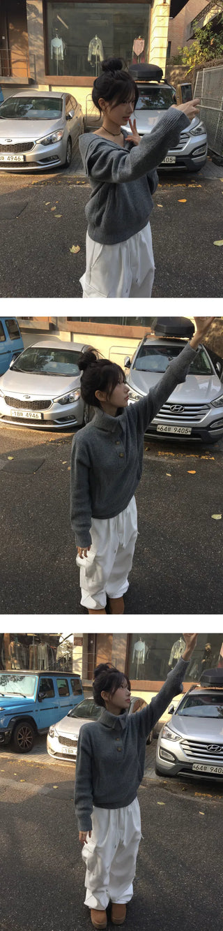 Repeated Open Pocket Knitwear - 2 colors