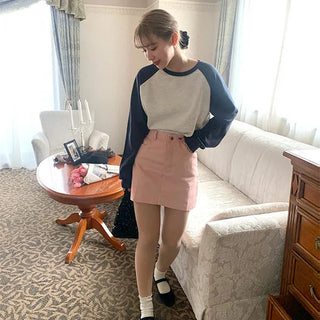 Raglan Sleeve Long T-Shirt