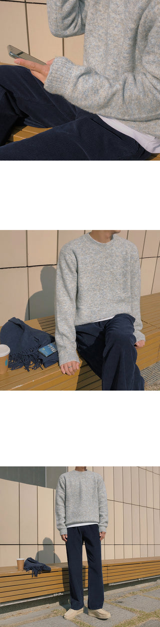 Natural Corduroy Elastic Waist Pants