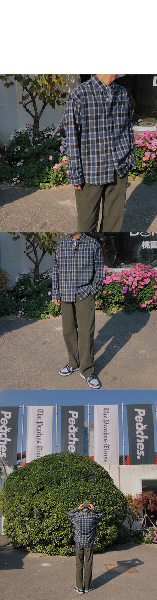 Natural Corduroy Elastic Waist Pants