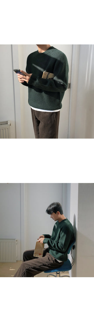 Natural Corduroy Elastic Waist Pants