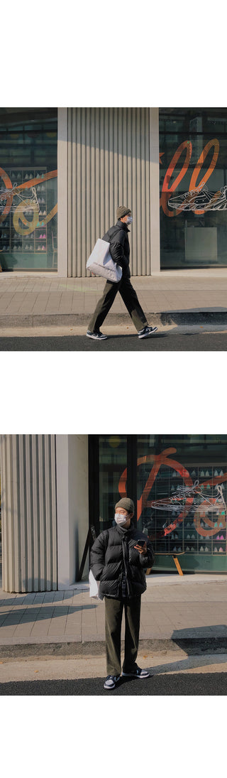 Natural Corduroy Elastic Waist Pants