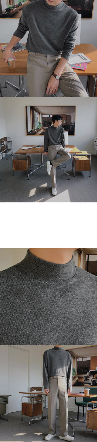 Essential Layered Half-Neck Turtleneck