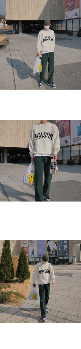 Natural Corduroy Elastic Waist Pants
