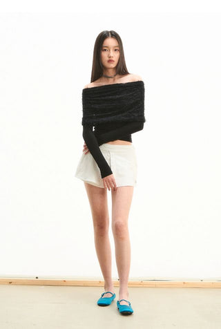 [NOTAWEAR] Lace Off shoulder Top