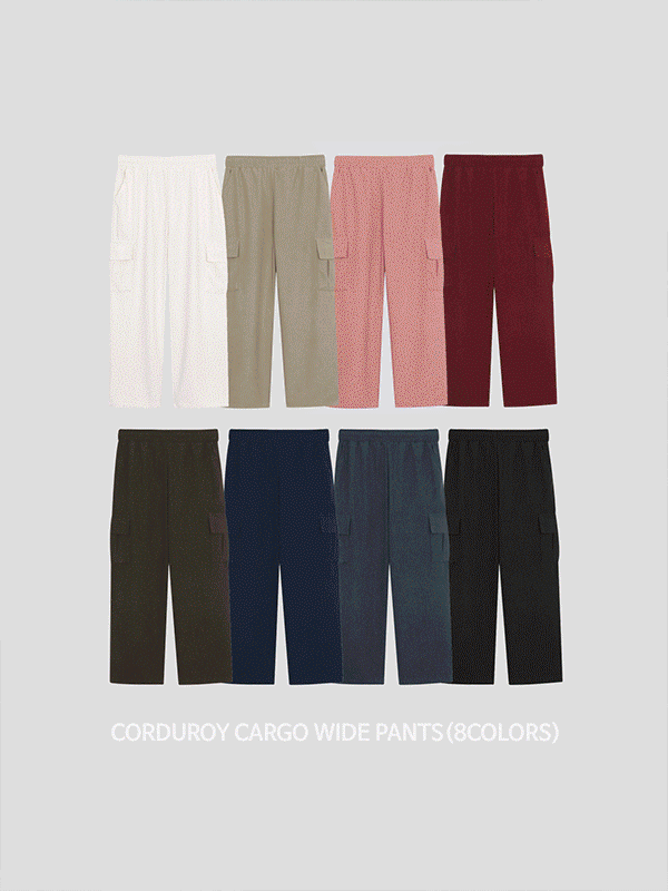 Reason Corduroy Fleece-Lined Cargo Pants