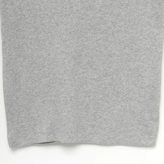 Ribbed round sleeveless top
