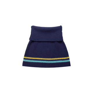 [NECY] Color Block Stripe Knit Skirt