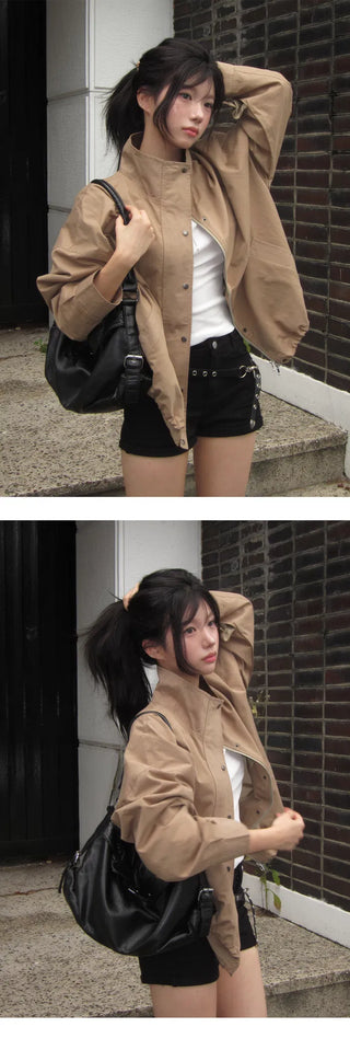 Unknown Two-Color Half-Fit Two-Way Night Jacket - 2color