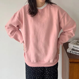 Pastel brushed fleece sweatshirt - P000KZUH