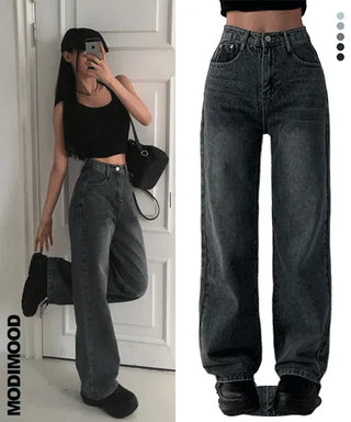 Planner Semi Wide Formy Long Denim PT