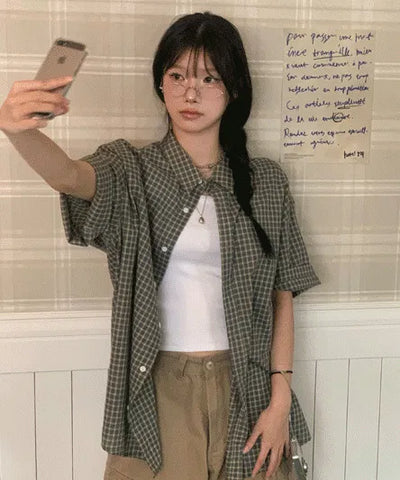 Bubblegum Check Short Sleeve Shirt - 3 Colors