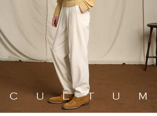 [CULTUM] Ivy Style Cable Knit Crewneck Sweater