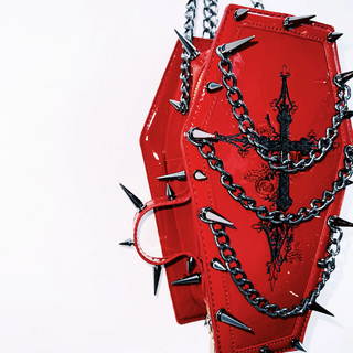 Rivet cross pattern metal chain bag  | Festival Outfits Women