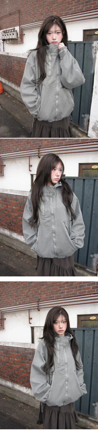 Choku Two-Way Nightwear High-Neck Hooded Jacket - 3 Colors