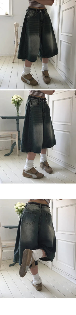 Pintuck Faded Long Bermuda PT - 4 colors