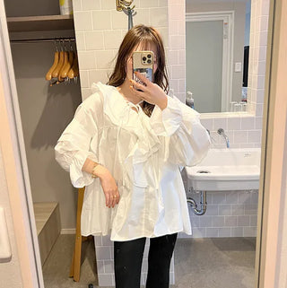 Frilled blouse