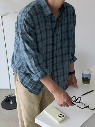 Koba Wrinkle Check Shirt