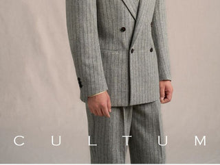 [CULTUM] 480g Heavyweight Wool Striped Suit